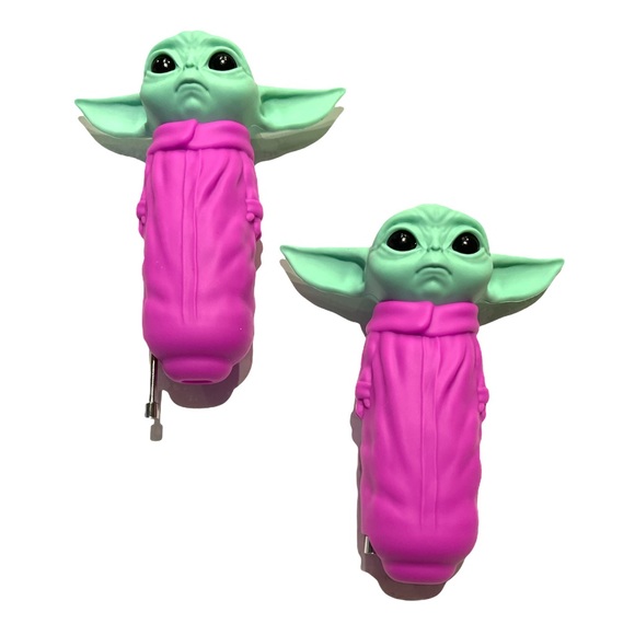 Baby yoda straw tool (pink) - Picture 4 of 5